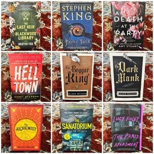 Collection of Nine Fiction Books